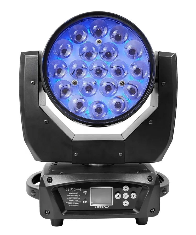 Factory Wholesale hl-19 19x15W Martin Aura XB Zoom Wash Beam Lights Moving Head LED