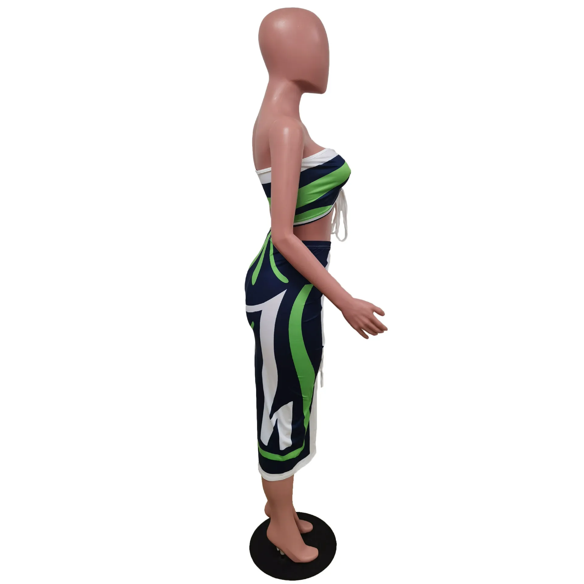 S to 2XL 2022 Summer Women Luxury Clothing Lounge Wear 2 Piece Sexy Skirt Set