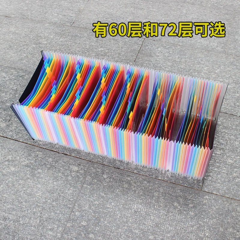 A3 Executive Manila Plastic Box Expanding File Folder For Business