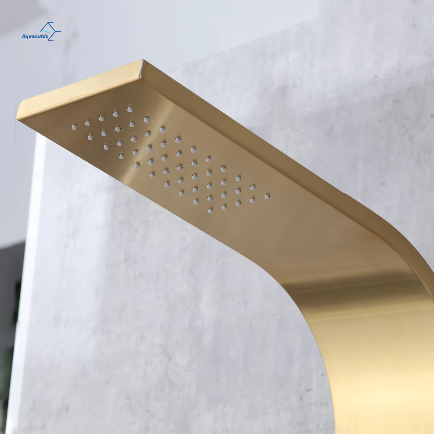 Smart bathroom shower faucet handles replacement brushed gold finishing stainless steel shower column