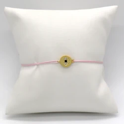 Wholesale good quality 18K gold plated turkish eye rope string adjustable bracelet evils eye bracelet