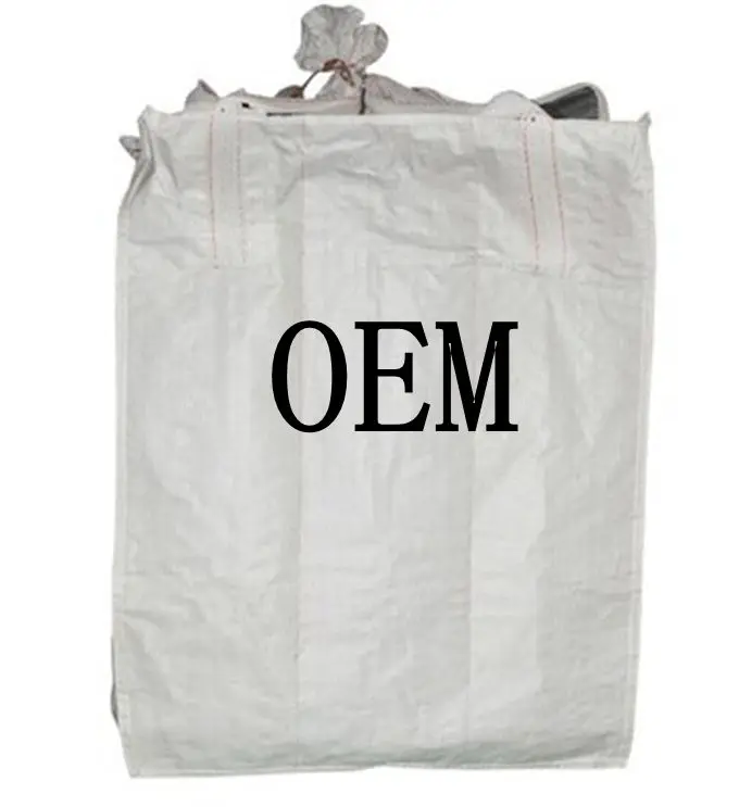 EGP Top Skirt Flat Bottom 1 Ton Tapioca Starch Bags Polypropylene Bulk Bag FIBC Jumbo Bag 1000kg