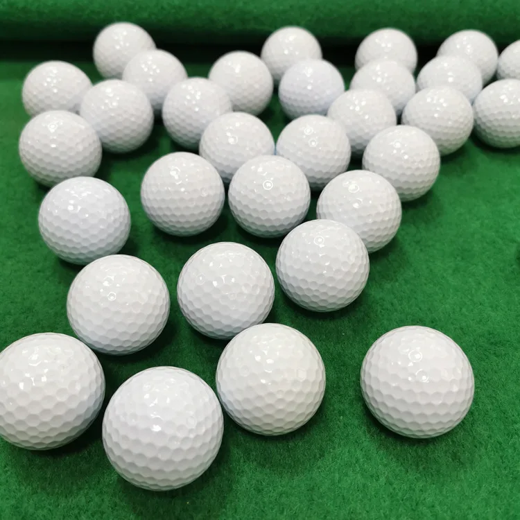 golf driving range balls blank cheap printing premium rubber training distance bulk golf ball