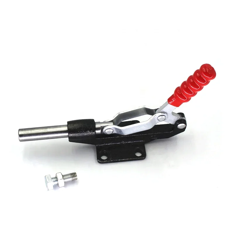 305EL Hand Tool Push Pull Action Toggle Clamp Flat Base Quick Release Fix Manual Tool With 60mm Plunger Stroke