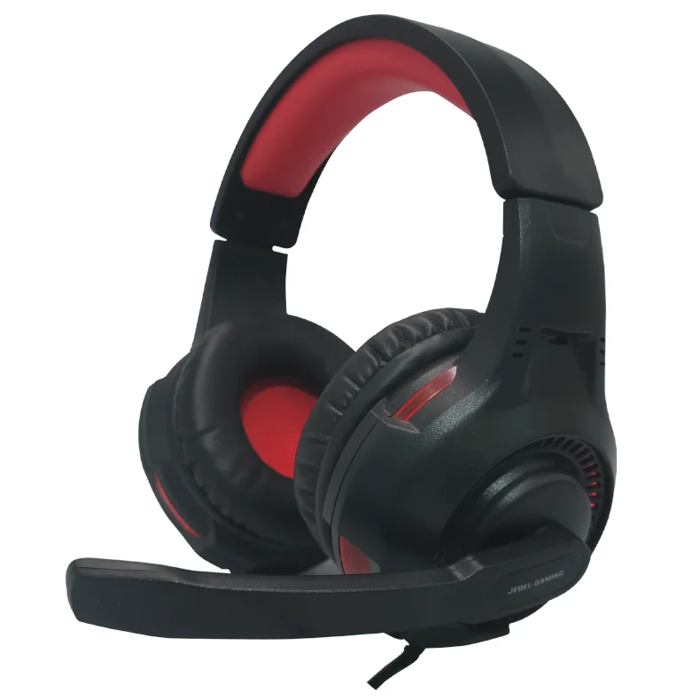 Jedel GH-253 2022 new arrive hot sales led gaming black wired high quality computer pc LED gaming headset