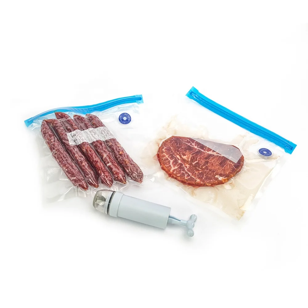 vacuum food container with hand pump Vacuum Sealer Sous Vide Bags For Food Storage