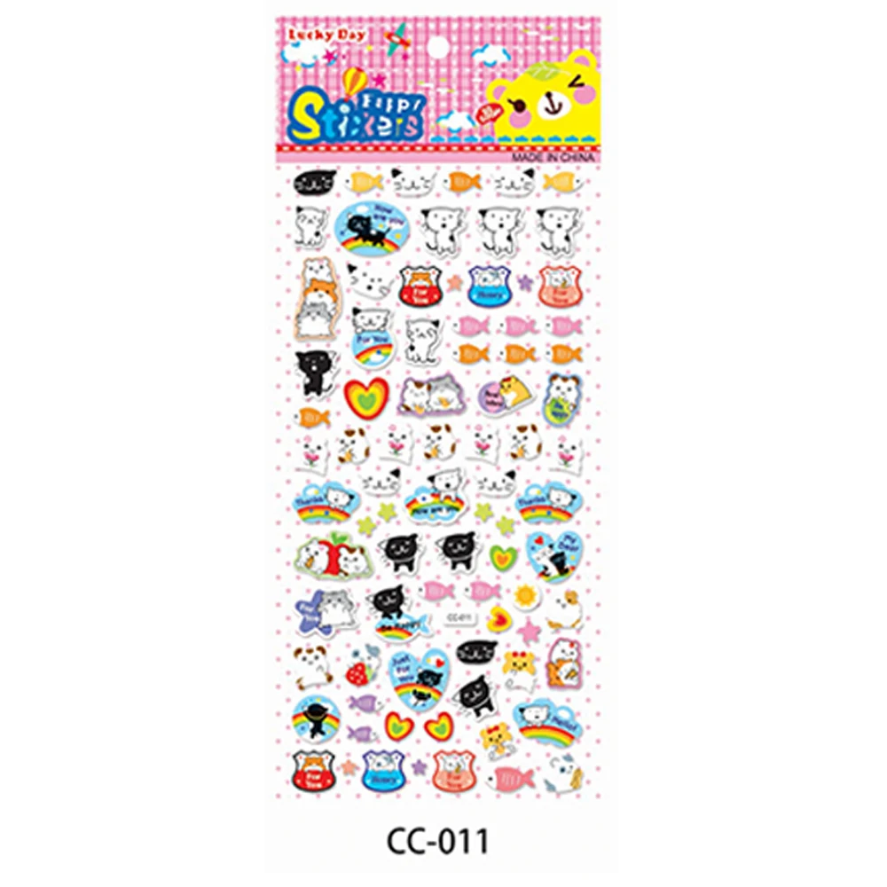 Custom 2024 new Printed Durable Bubble Stickers Logo Customized Bubble Stickers PVC Self-Adhesive Waterproof Stickers