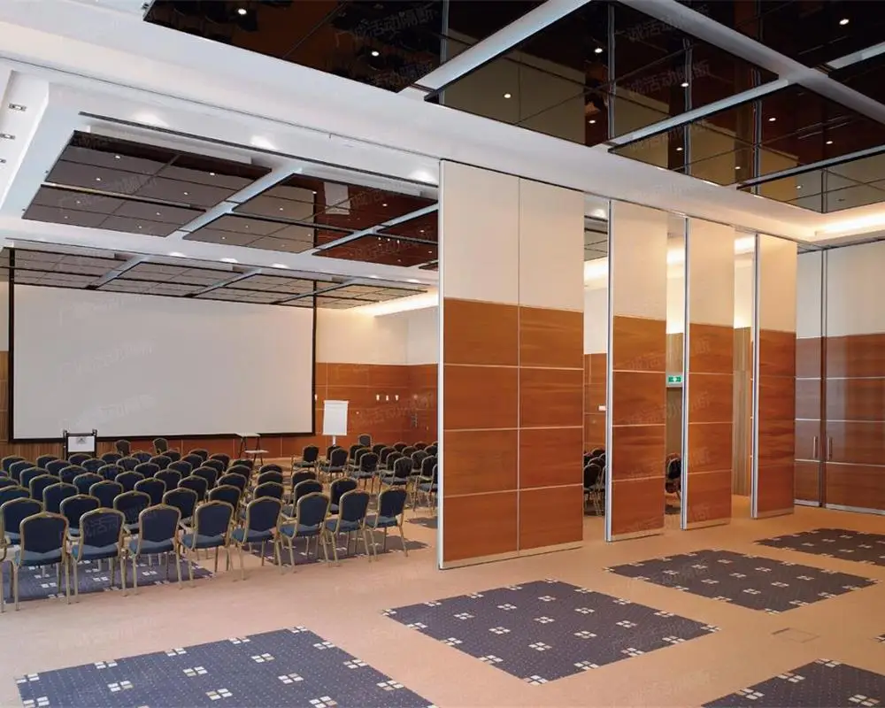 Guangzhou office separation wall acoustic sliding folding partition conference room operable panel space division