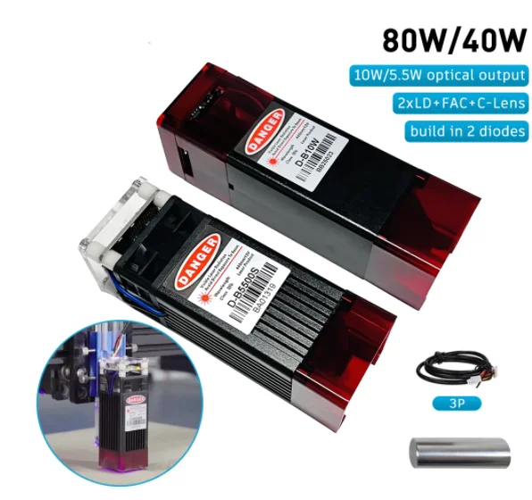 DIAOTU T1 Powerful Laser Engraver  80W Laser Engraving Machine 450nm  Blue Light Cnc Machine