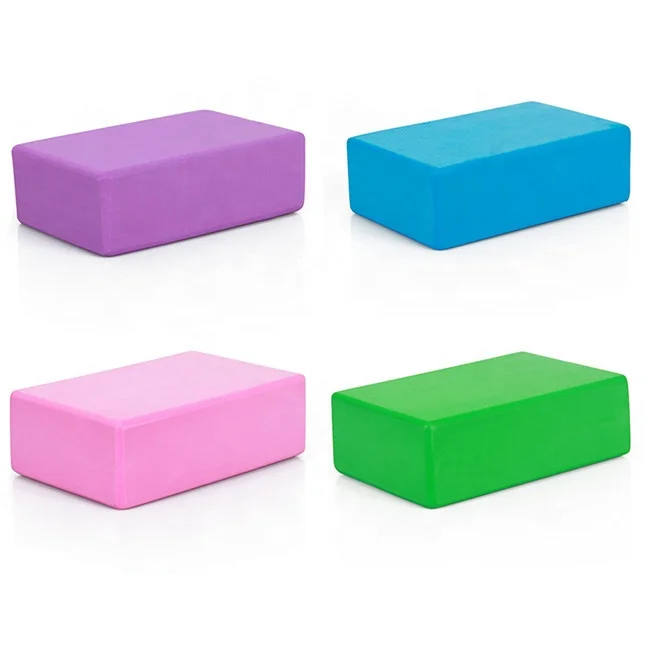 Professional Private Labels Essentials Pilates Block, Flexibility Lightweight Eco Friendly High Density Yoga Block Eva Foam