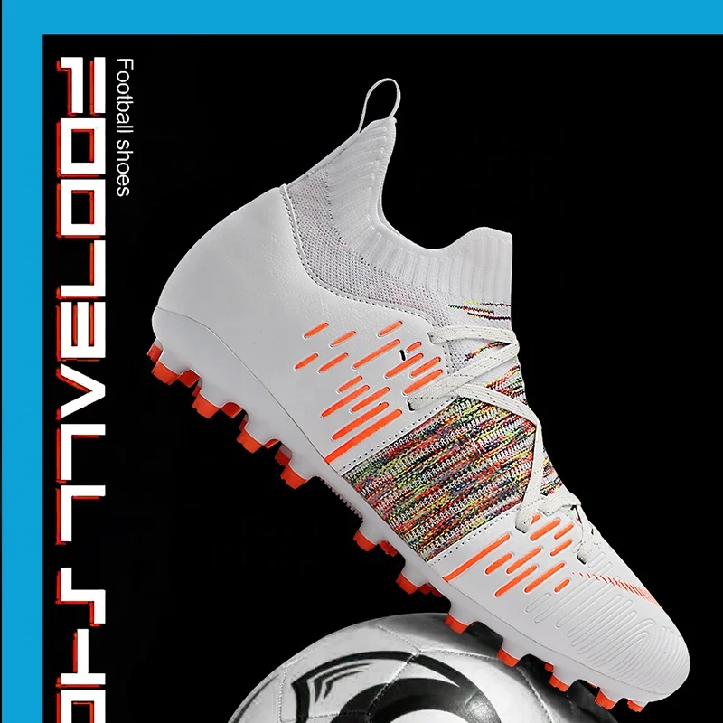 2021 Популярные стильные спортивные футбольные высокие ботинки, футбольная обувь с различной подошвой на выбор, газон, для дома и улицы, для мужчин, модная