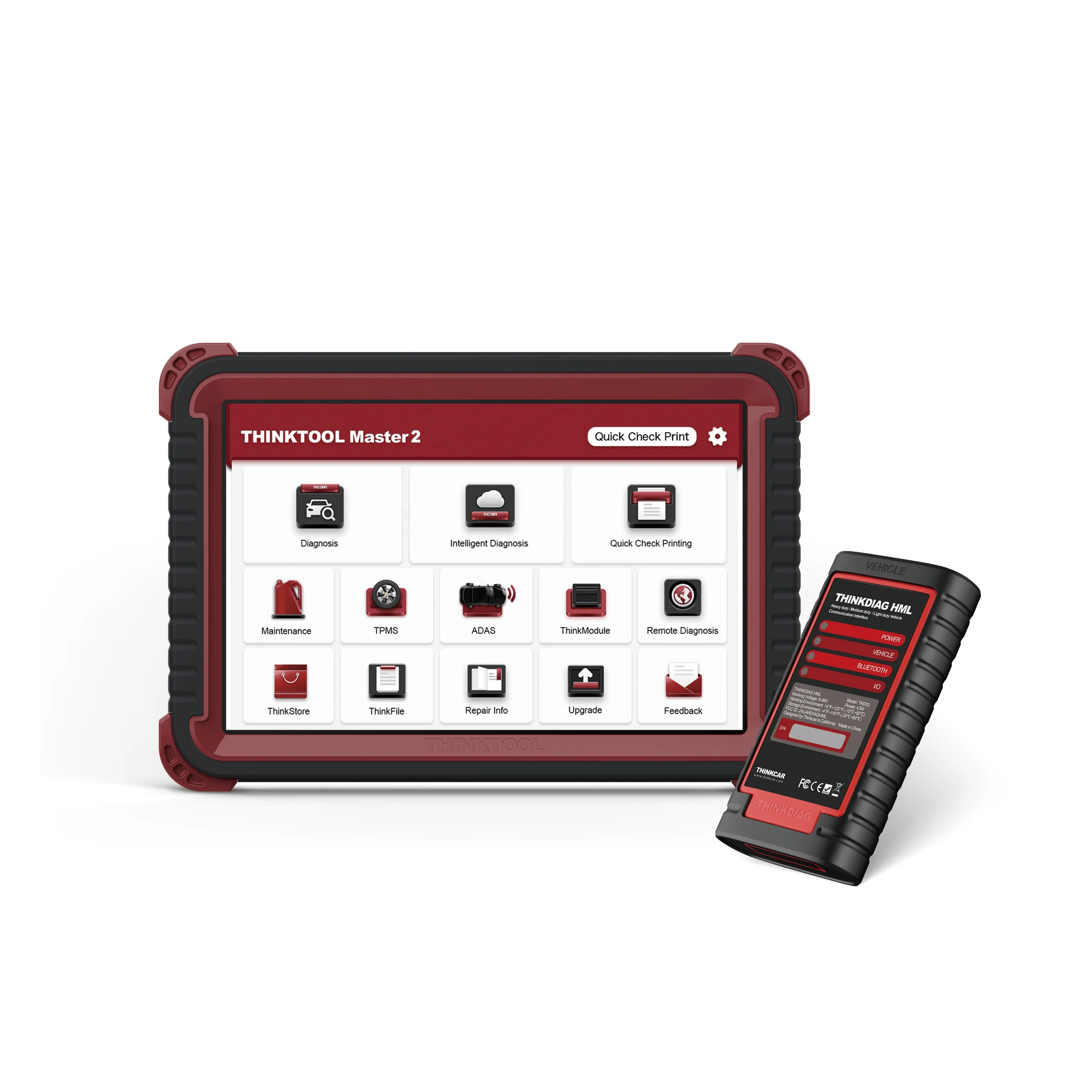 Thinkcar Heavy Duty пакет forthinktool мастер диагностический инструмент 74 + грузовик самых лучших брендов включая 13 нестандартный разъем английский 9V-36V CN;GUA 3 Вт