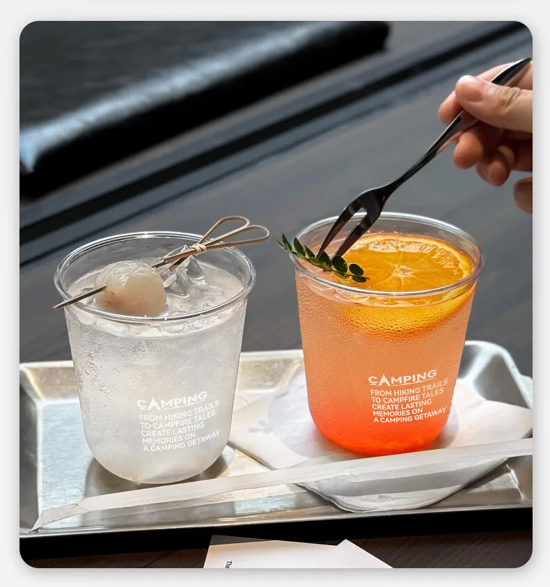 Disposable PET Milk Tea Cup 12/14/16/20/24/32 oz Boba Tea Coffee with Lid Plastic Cup