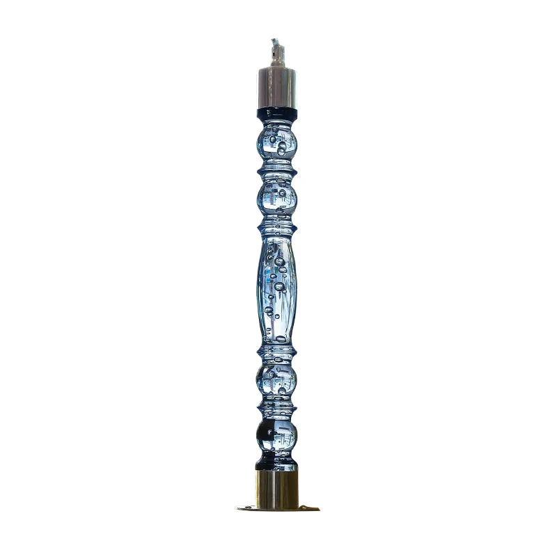 Competitive price luxury design home decoration interior crystal clear acrylic pipe baluestrade stair railing