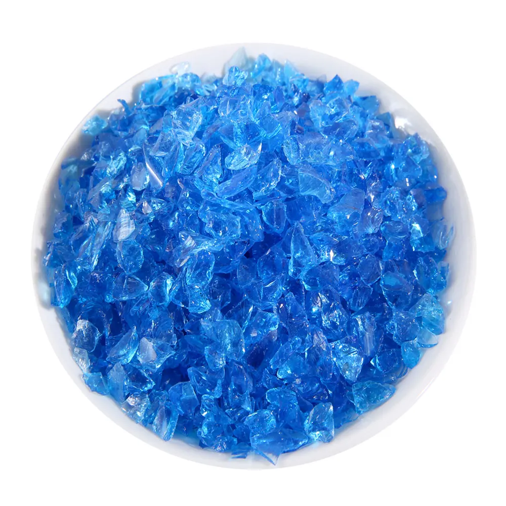 Colored senior decorative glass yarn aquarium glass sand