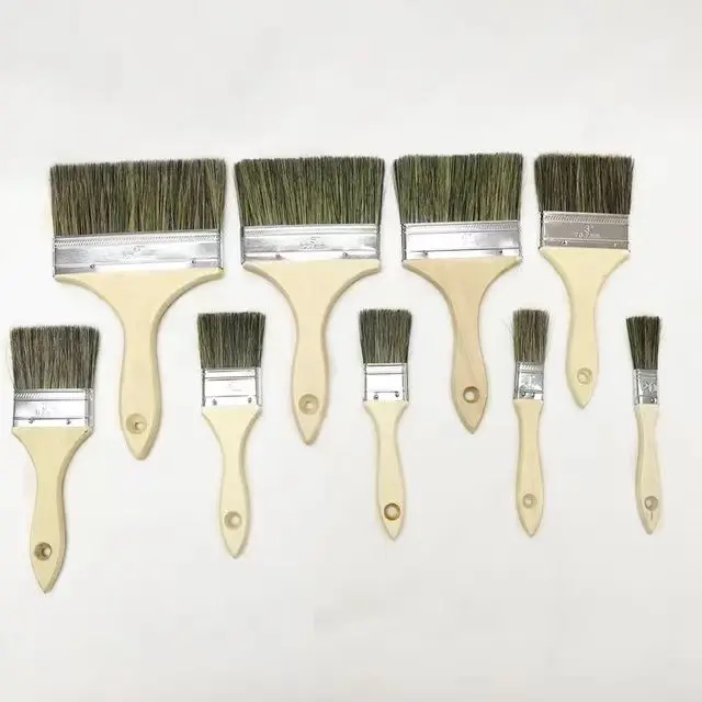 Factory direct supply paint brush black brush 1 inch 2 inch 3 inch 4 inch