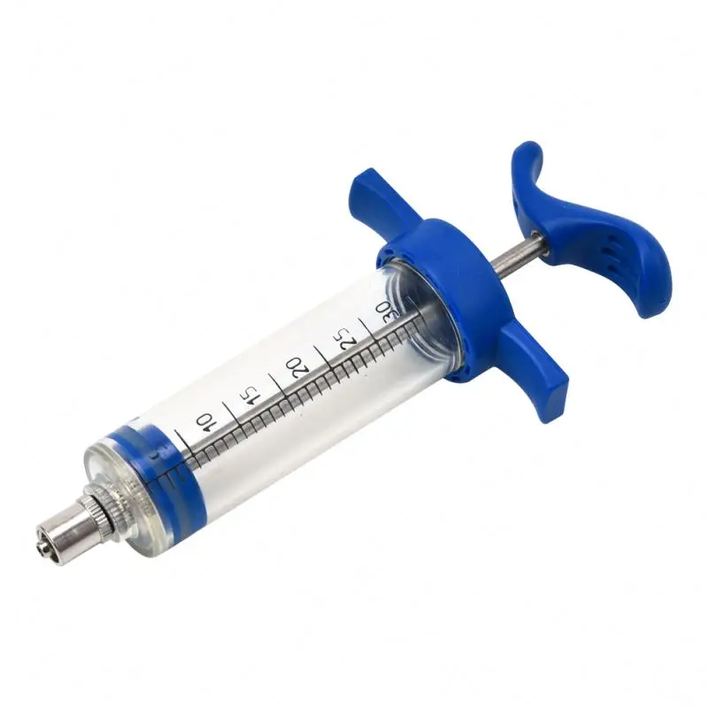 Обычный шприц 30 мл, ветеринарные пластиковые шприцы для инжекторов