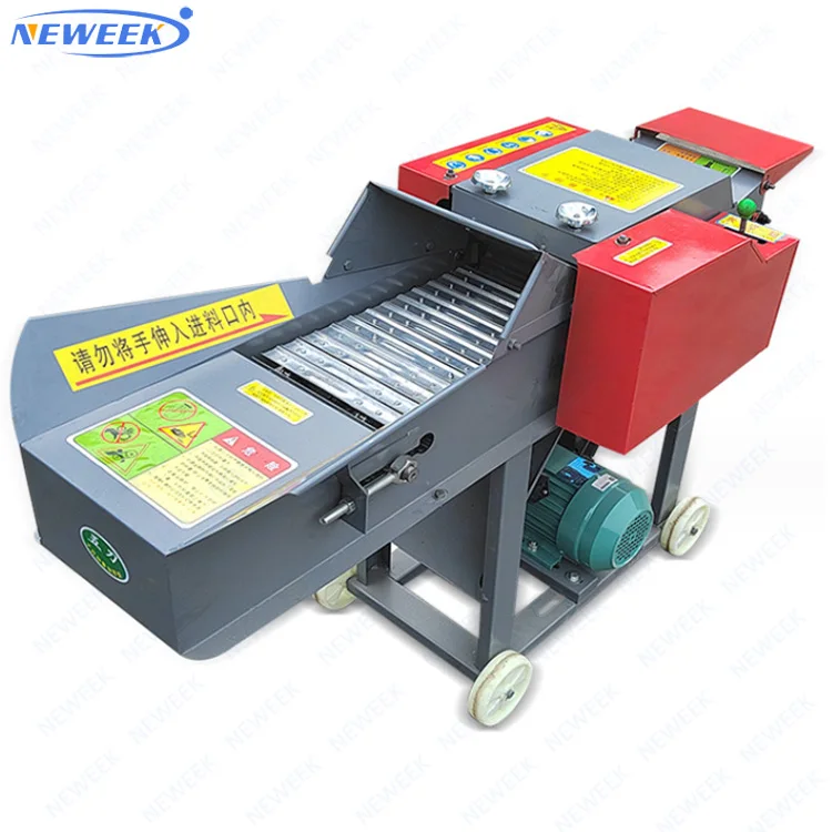 NEWEEK sri lanka 2 in 1 farm gasoline diesel engine chaff cutter machine animal grass chopper machine for animals feed