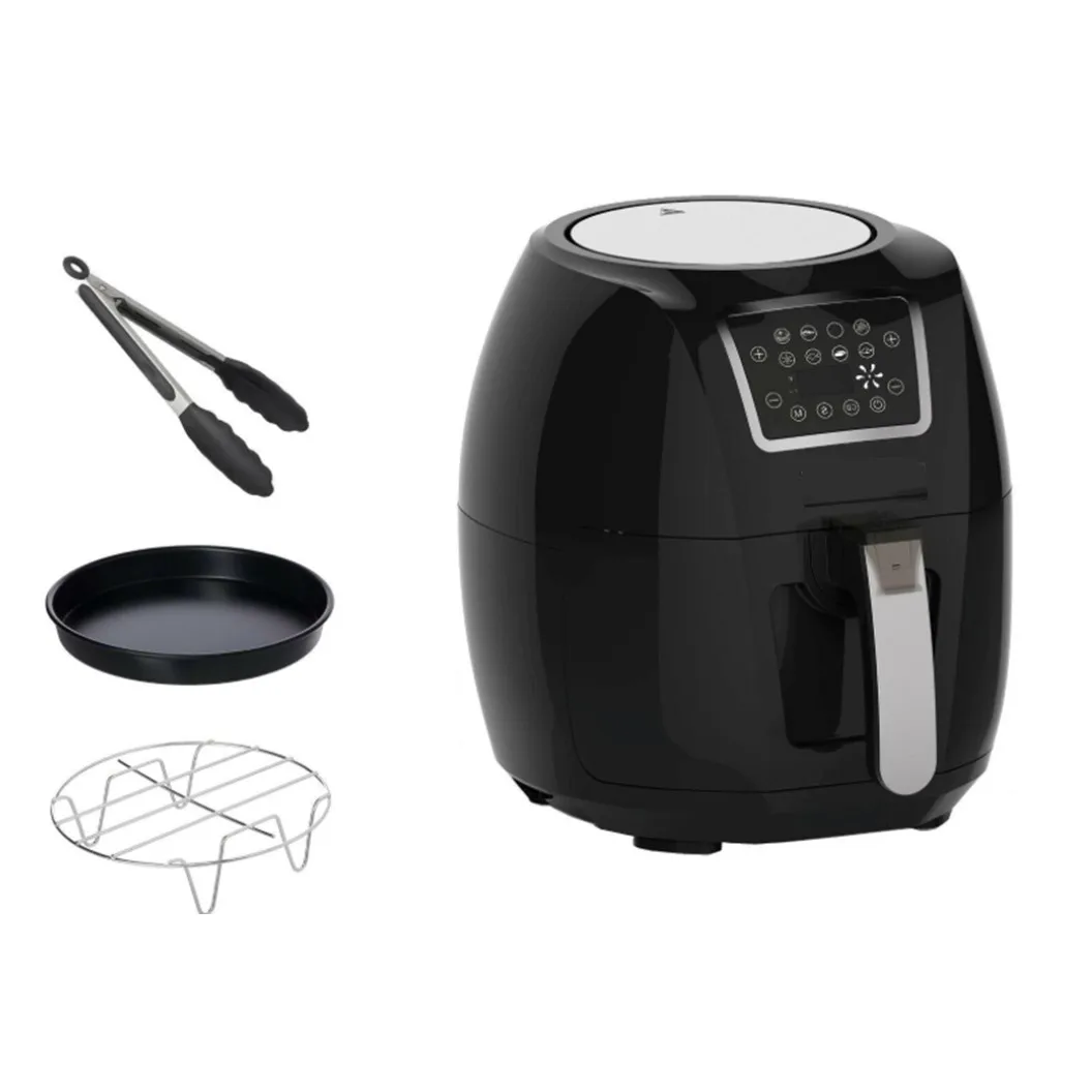 Family Size Air Fryer 5.5L 7 in 1 Digital Air fryer Recipe Books Upgraded Full Touch Screen 1800W air fryer