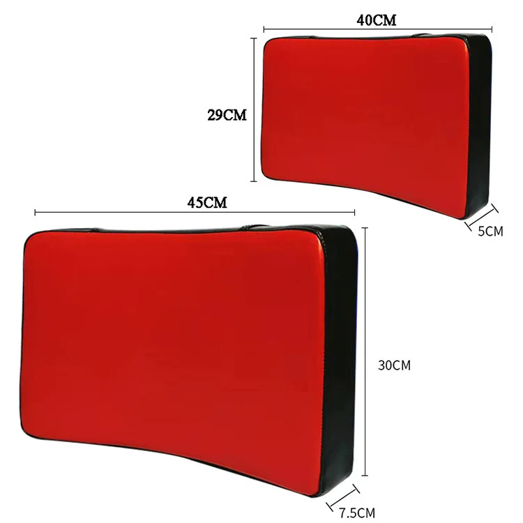 High Quality PU Curved Muay Thai Martial Arts Paddle Taekwondo Target Kicking Shield Custom Logo Factory Price for Karate Judo