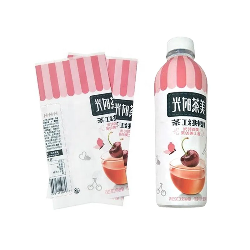 Heat Shrink Label Pvc Shrink Wrap Bottle Labels Custom Printed PVC/PET Plastic Heat Wrap Shrink