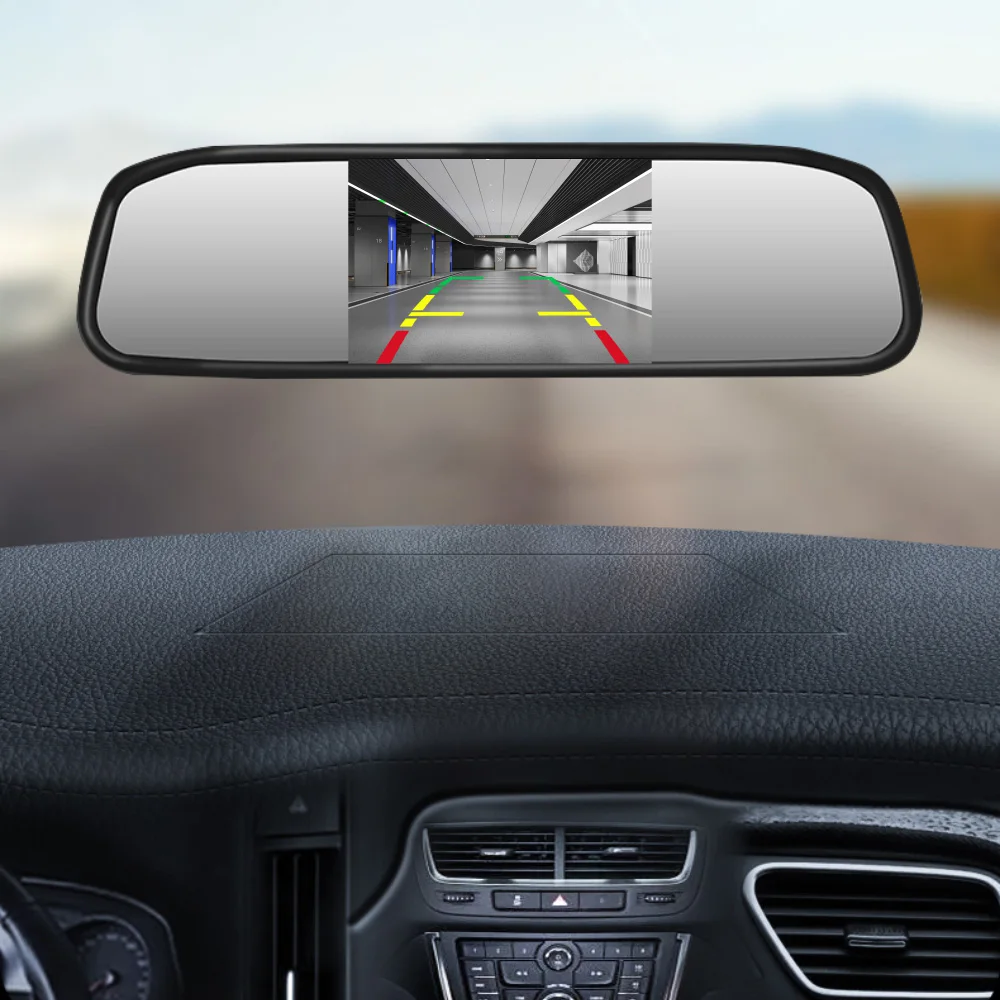 OEM/ODM China Factory Full HD 720p Rear View Mirror Car Monitor With 4.3 TFT LCD Display