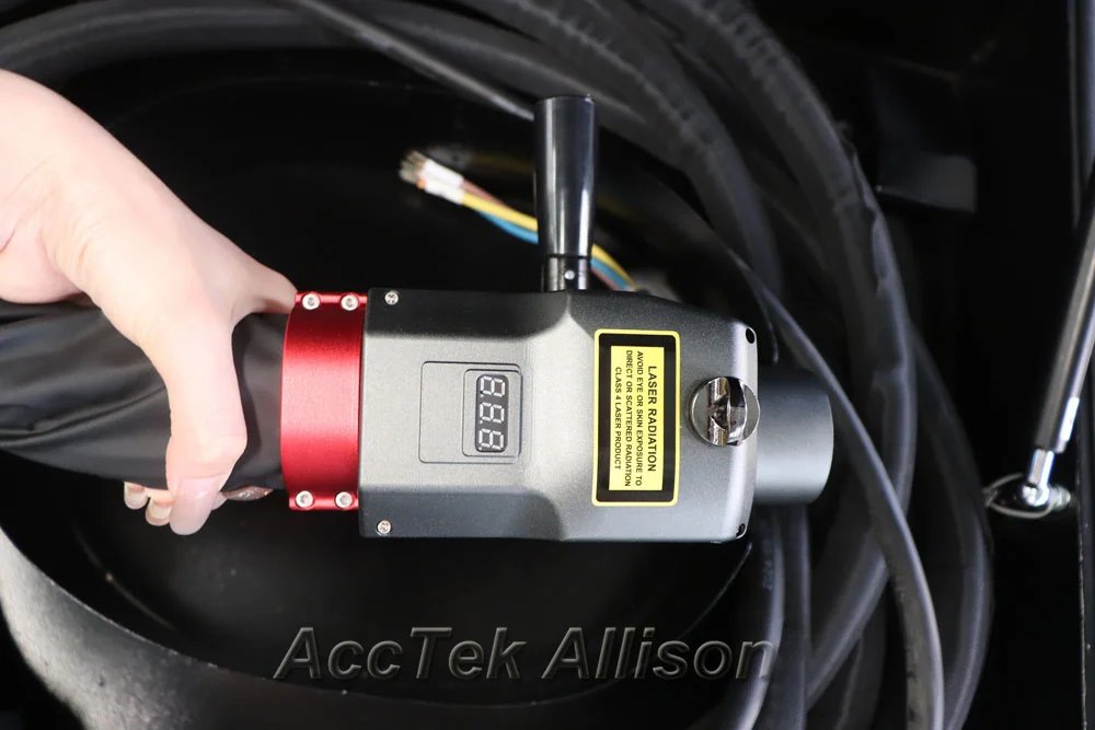 500w Water Cool High Speed Laser Pulse Cleaning Metal Surfaces Wood Glass Fiber Chromium Oxide Laser Cleaner