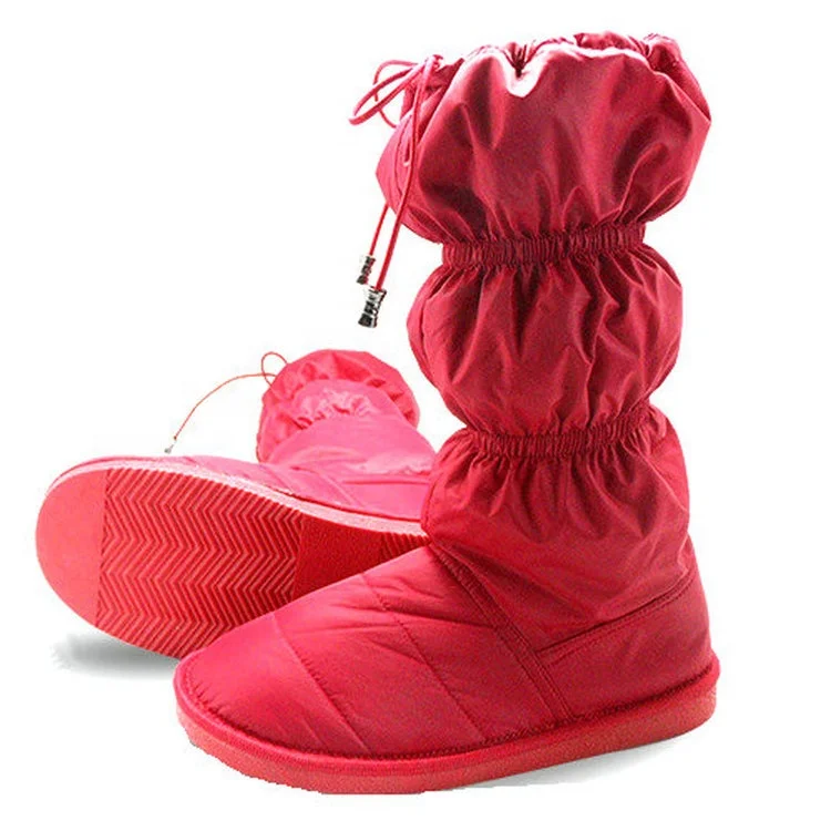 wholesale Women long Shoes Snow Boots Water resistant Winter Warm downcontent 80% down Boots Women tall Snow snow winter boots