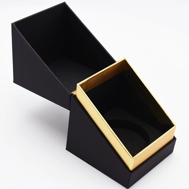 Cardboard Fancy Black Luxury Custom Candle Storage Box Handmade Paper Packaging Rigid Square Candle Box