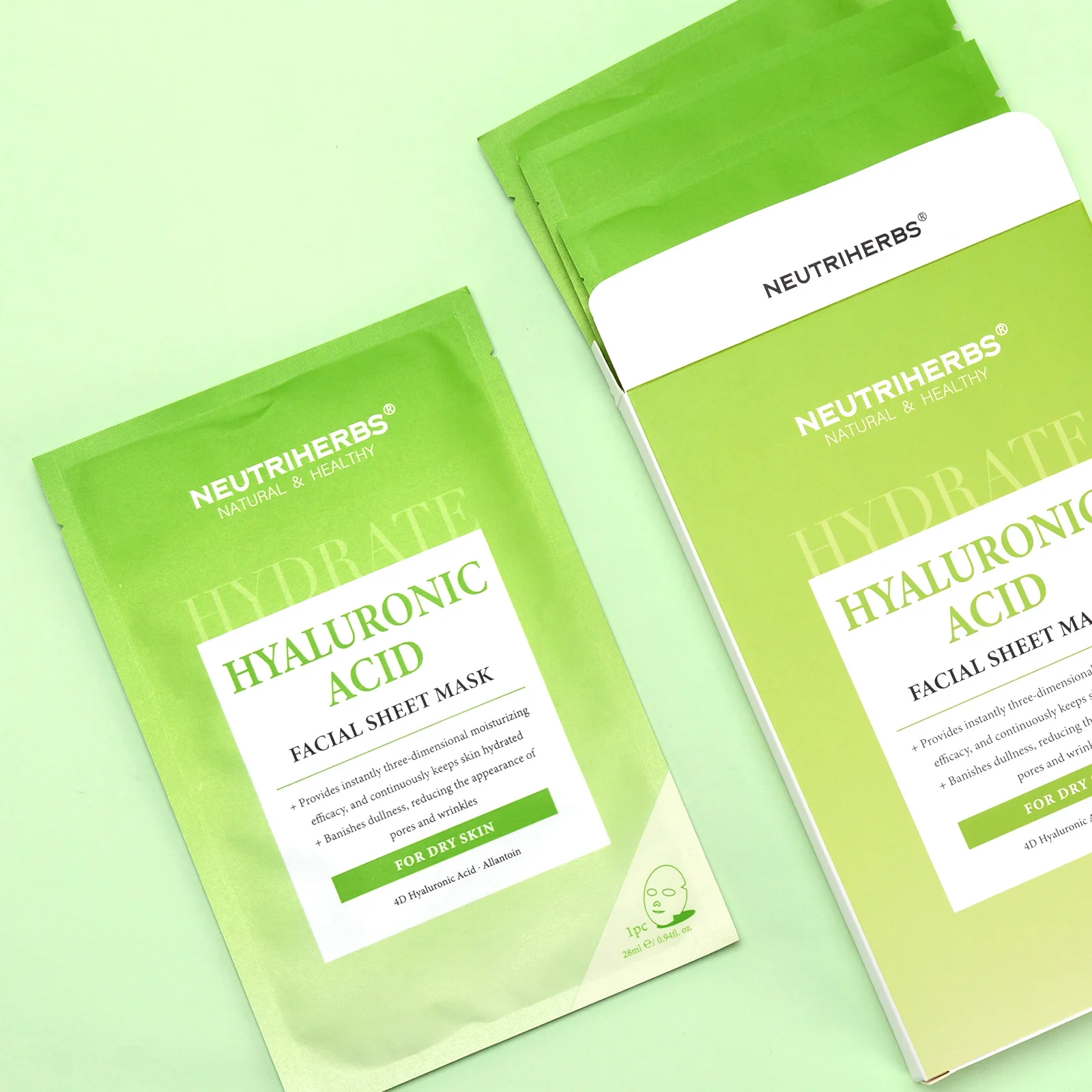 Wholesale Private Label Reduce Pores Wrinkles Skincare Hyaluronic Acid Moisturizing Face Mask for Skin Woman