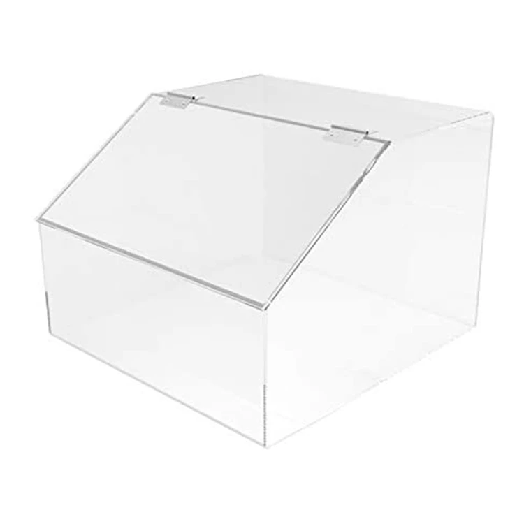 Countertop Clear Acrylic Candy Bin With Cylinder Tube Creative Perspex Sweet Candy Box Dispenser