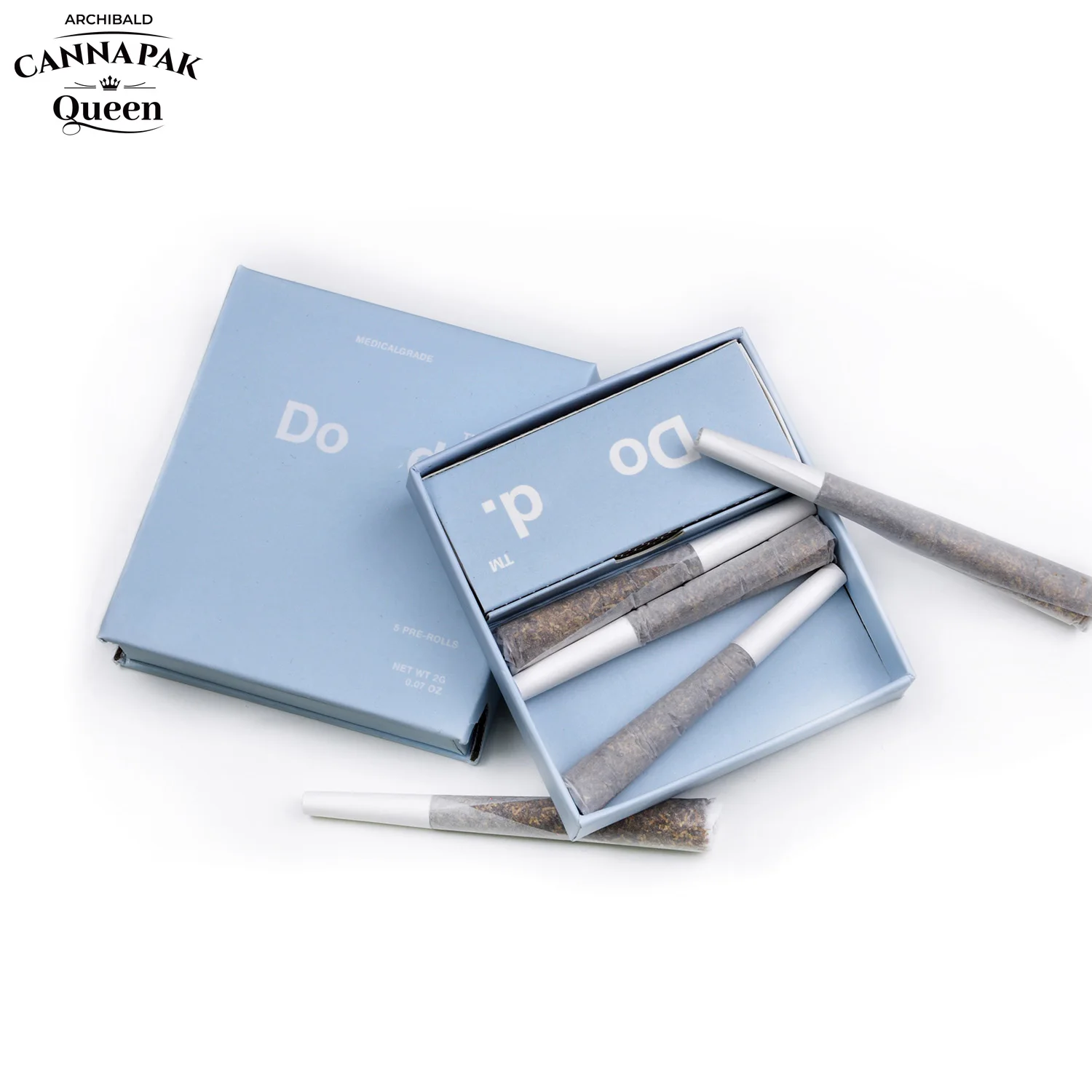 Odor Diffusion Prevention Wholesale Paper Box Luxury Rigid Case Supplier Kraft Corrugated Boxes 5 Packs Display Box For Pre Roll