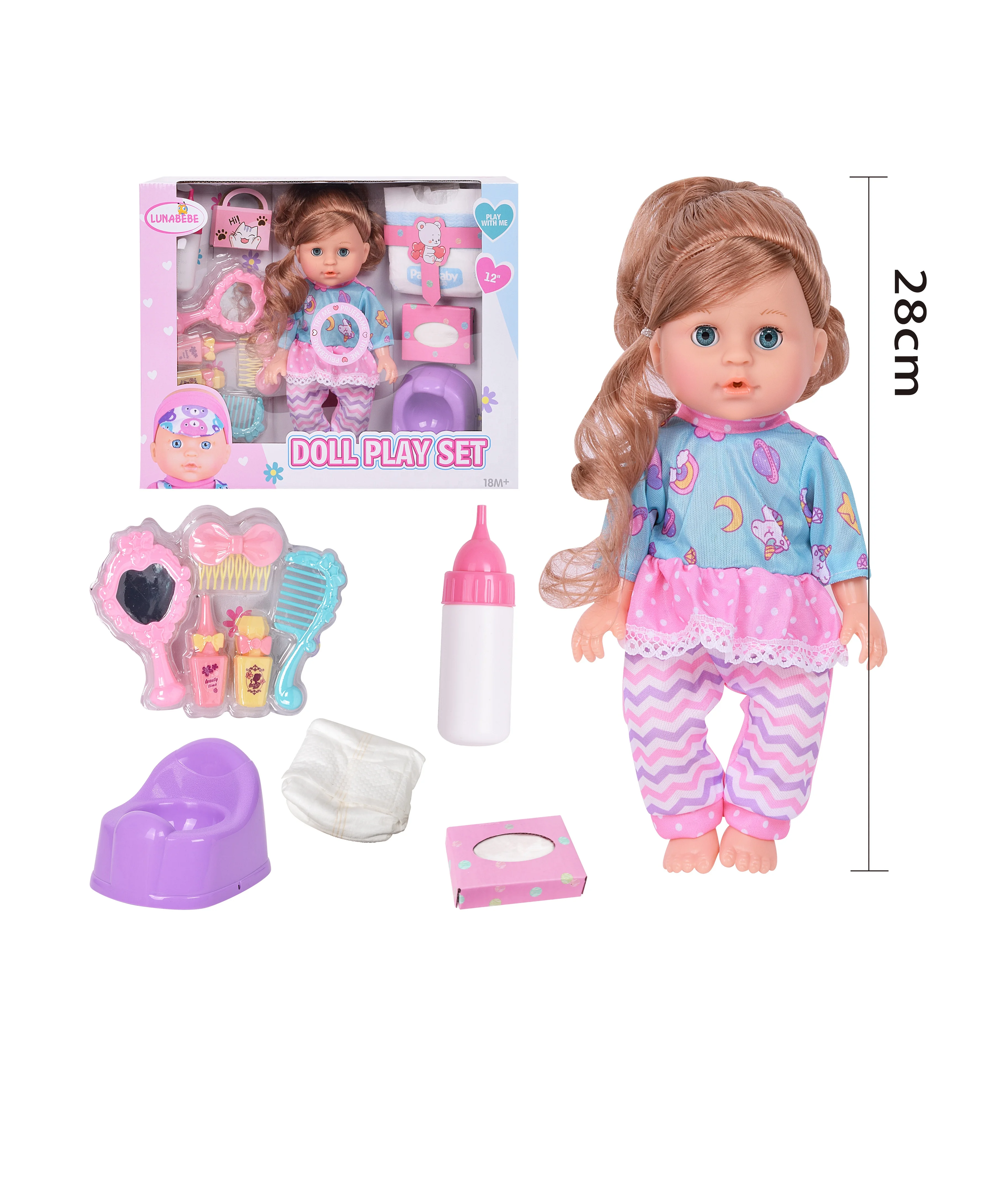 Wholesale 12 inch  baby dolls toys girls with IC