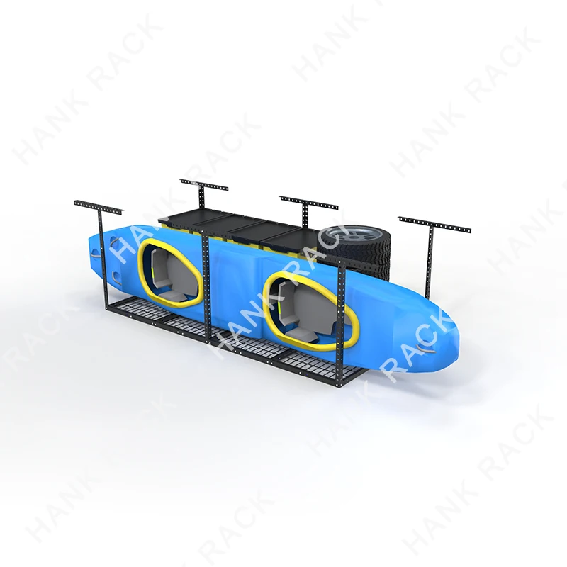 Ningbo China Factory Direct Boltless Rivet Shelving Display Storage Overhead Racking Garage Ceiling Storage Rack