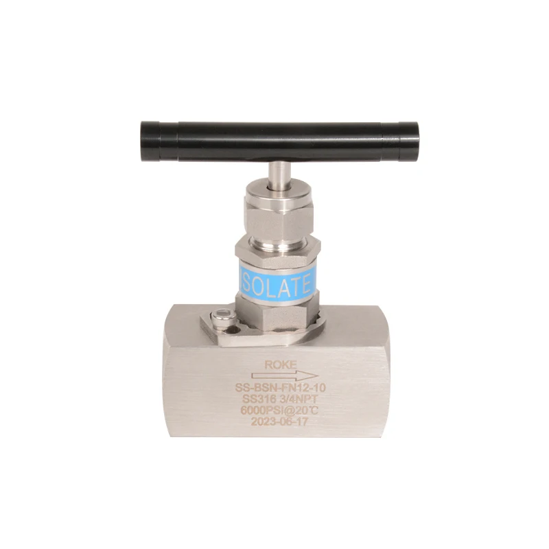 Stainless Steel Female thread high pressure gas needle valve 10000psi