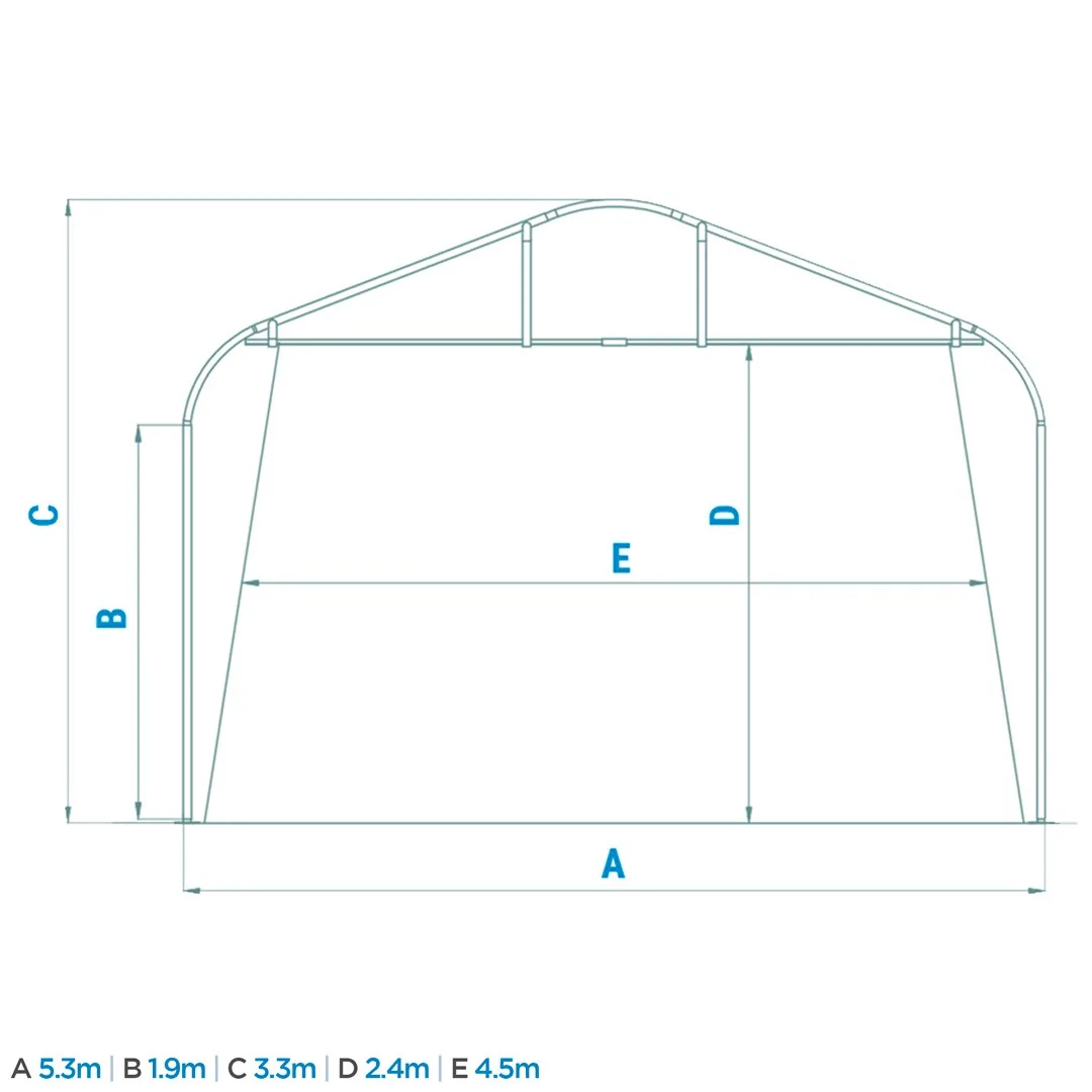 Galvanised Steel Portable Shelter Tent For Car Long-Term Effectiveness Car Parking Shade For Sale Made In Italy