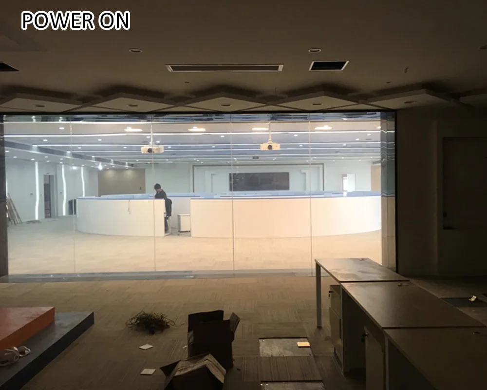 factory direct sales decorative glass tinting glass film with electrode in sheet form