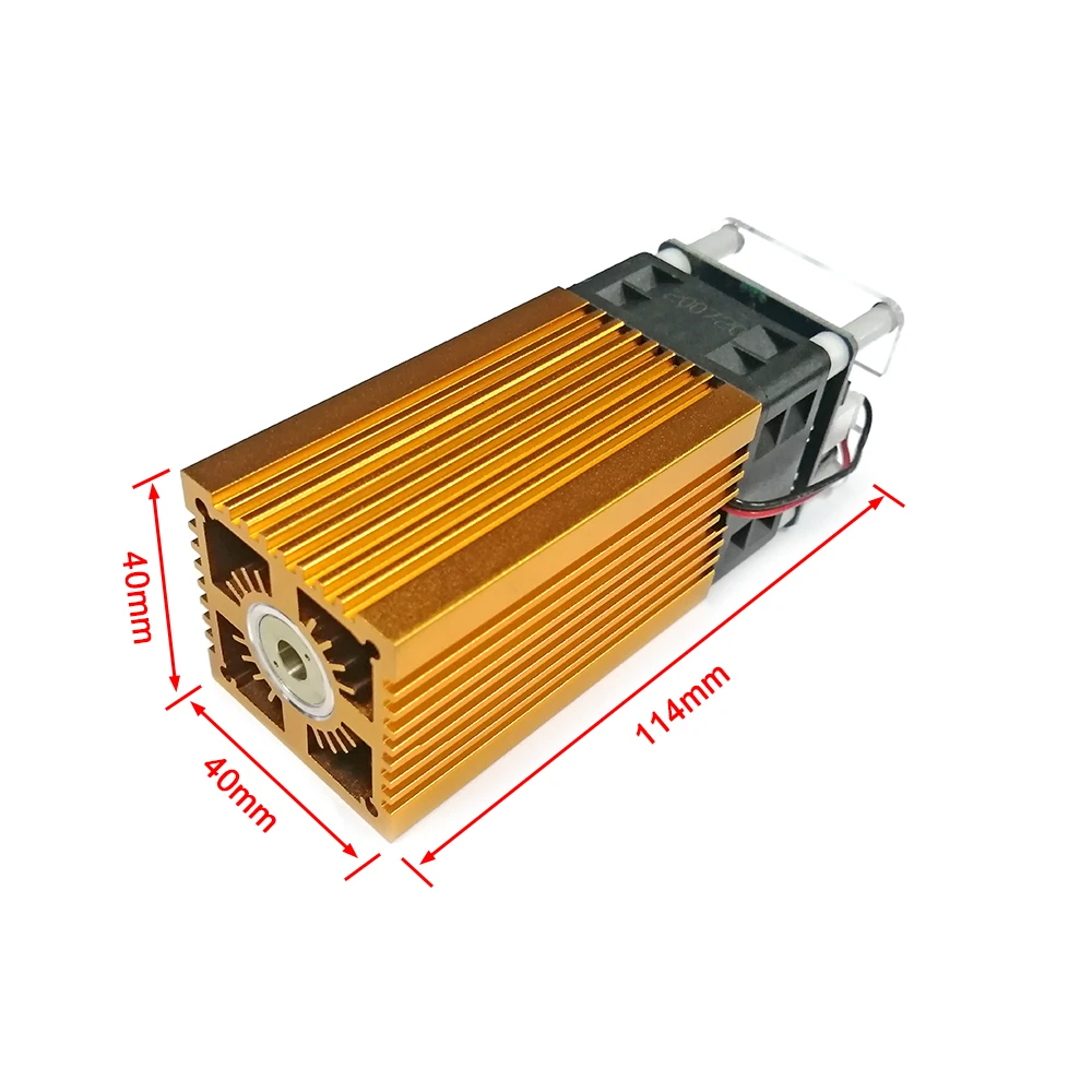  Профессиональный лазерный гравировальный модуль 450nm 5W/20W с фиксированным фокусным расстоянием высокой мощности модуляцией
