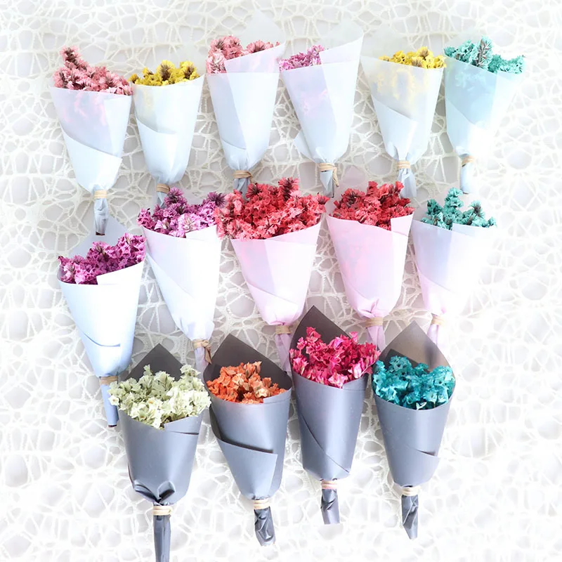 Crystal Grass Natural Preserved Dry Flower Mini Dried Flower Bouquet for Decoration