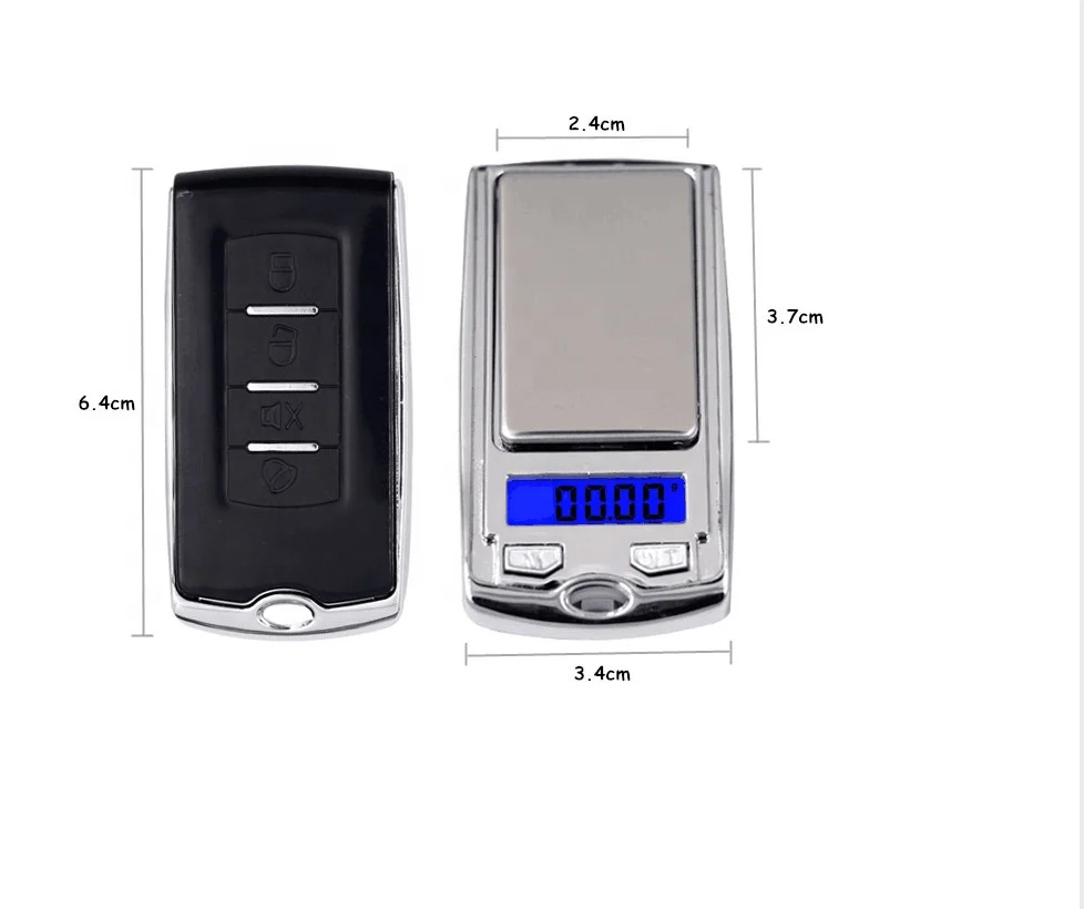 100g x 0.01g Digital Pocket Scale Gram Car Key Design Jewelry Electronic Mini Digital Weighting Scale