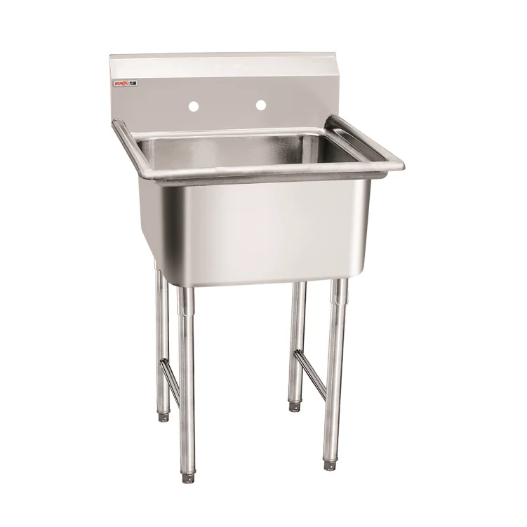 NSF American Style Stainless Steel Restaurant 3 Compartment Sink Table with Drainboard Commercial Food Prep Sink Table