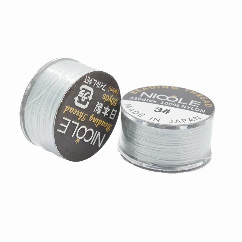 Miyuki nylon thread for beading , Wholesale Stretchy Elastic Rope String Line Transparent Thread for Making Beads DIY Jewelry