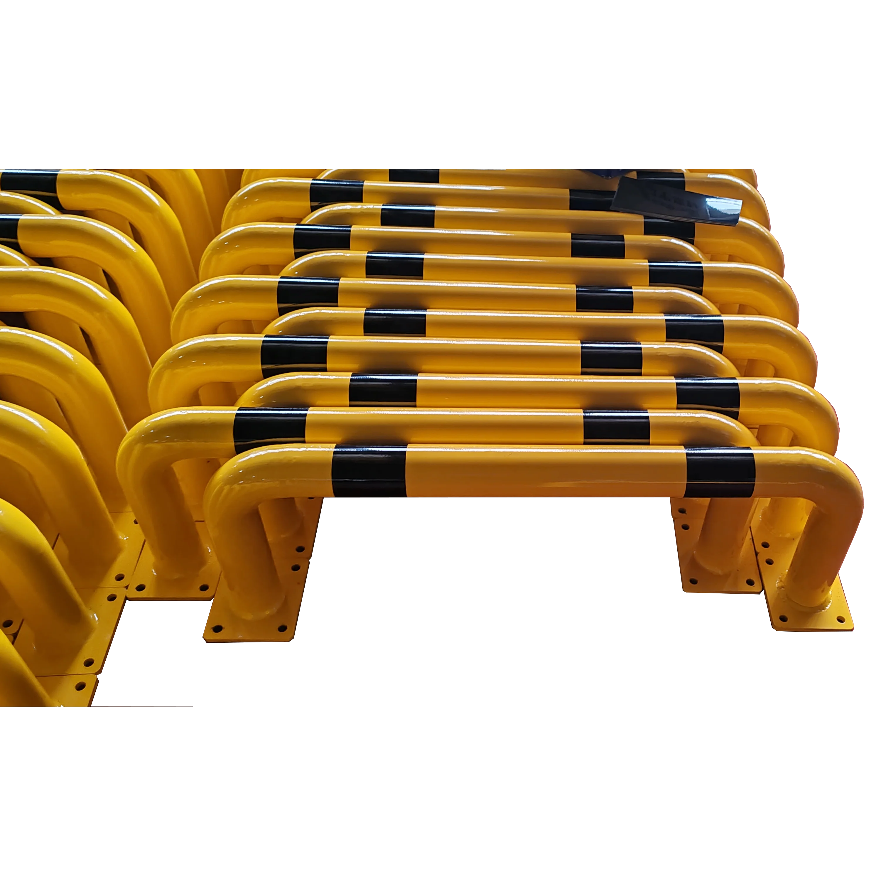 Yellow Black Steel Metal U Shape Safety Car protection Parking Fence Barrier