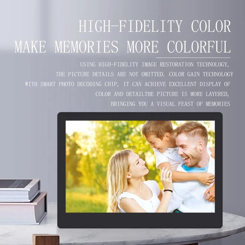 
Android APK Customized Unique Cloud Smart Wifi Picture Frame 10 Inch with touch screen 