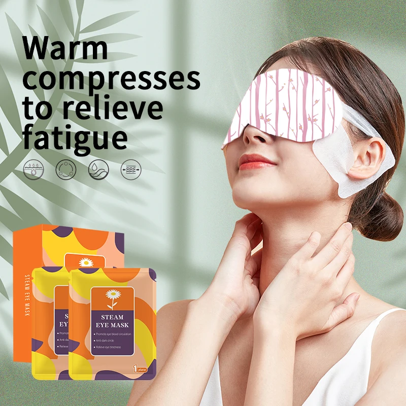Customized Aromatherapy Hot Compress Eye Mask Eyestrain Relief Disposable Steam Eye Mask