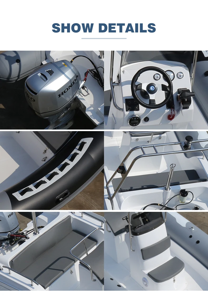 High Speed Aluminum RIB Hypalon/PVC Inflatable Boat With Table