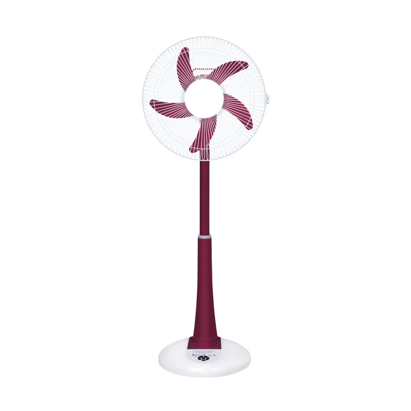 Best Selling 16Inch LED Light Solar Fan AC DC Home Floor Stand Fan 12V All Copper Motor