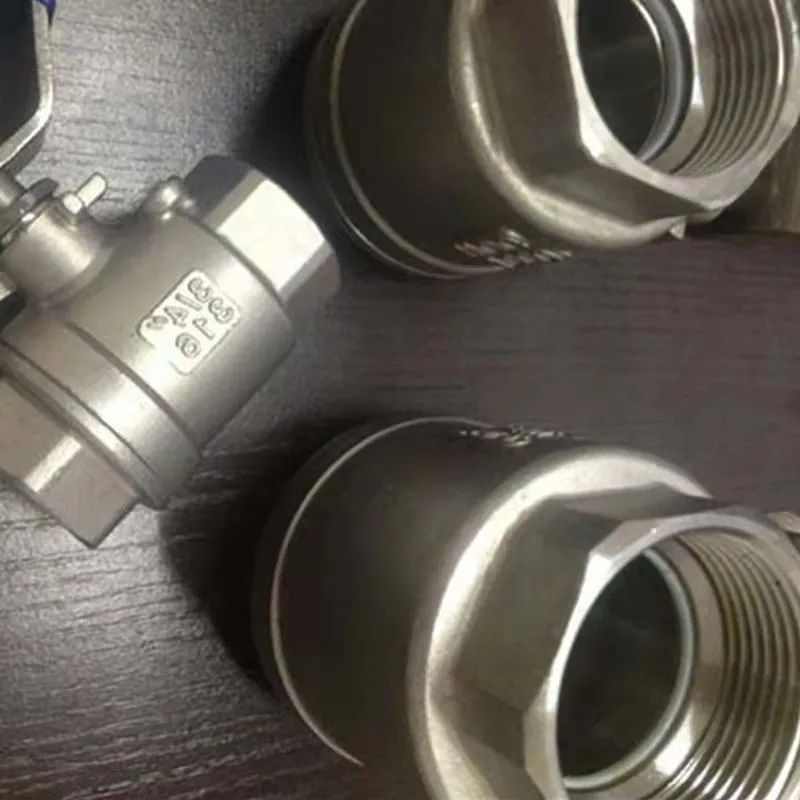Шаровой кран из нержавеющей стали IG / DIN 2999 2 шт. тяжелая модель полная ручка переключателя с голубым пластиковым покрытием