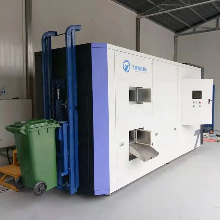 
Treatment capacity 10kg-20000kgs/d Intelligent organic solid liquid waste separation composting machine for restaurant kitchen 