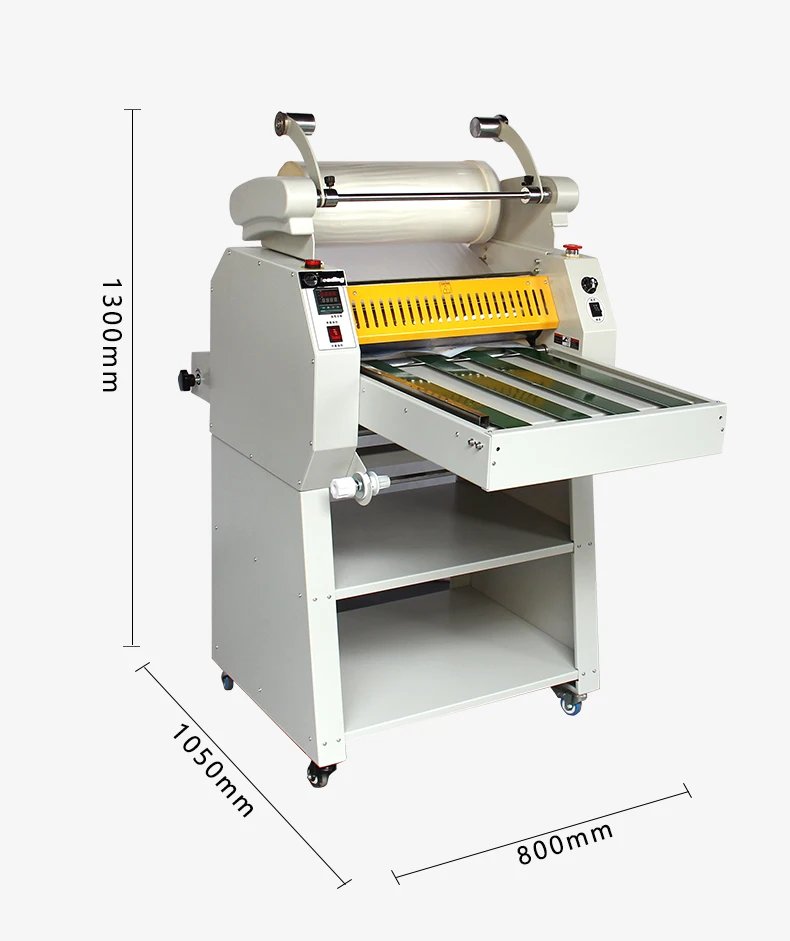 Anti-curl Automatic 490mm BFT-490 Conveyor Belt Feeding Hot And Cold Laminating Machine